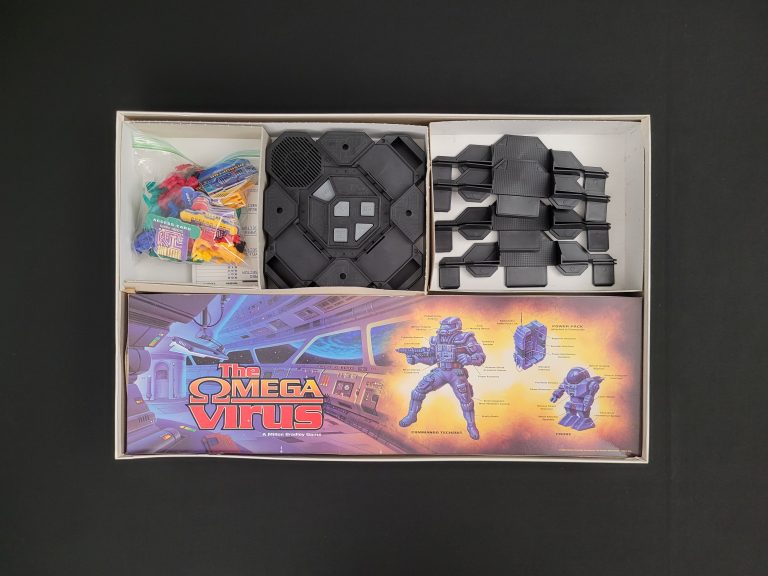 The Omega Virus Game Box Inside