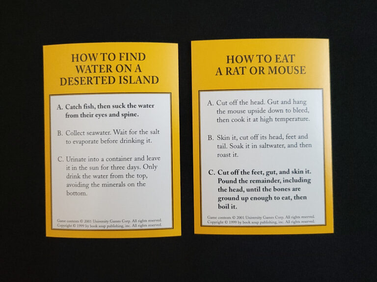 The Worst Case Scenario Game Cards Close